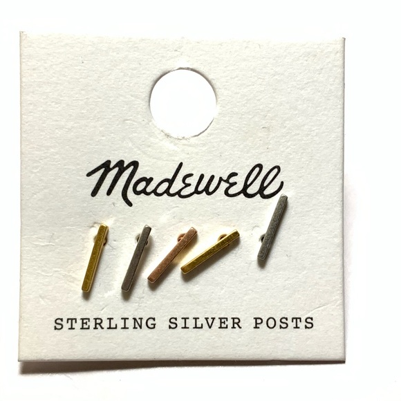 🔥NEW!🔥Madewell Mix and Match Bar Earrings - Picture 2 of 2